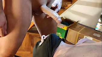 A friend of mine throatpie my sissy slave in a gagging throatfucking HD