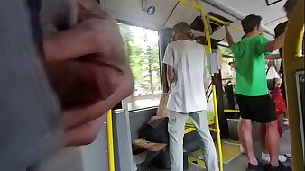 Exhibitionism in the bus